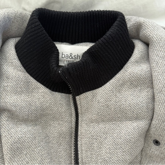 ba&sh Light Gray Puffer Jacket - Picture 3 of 5